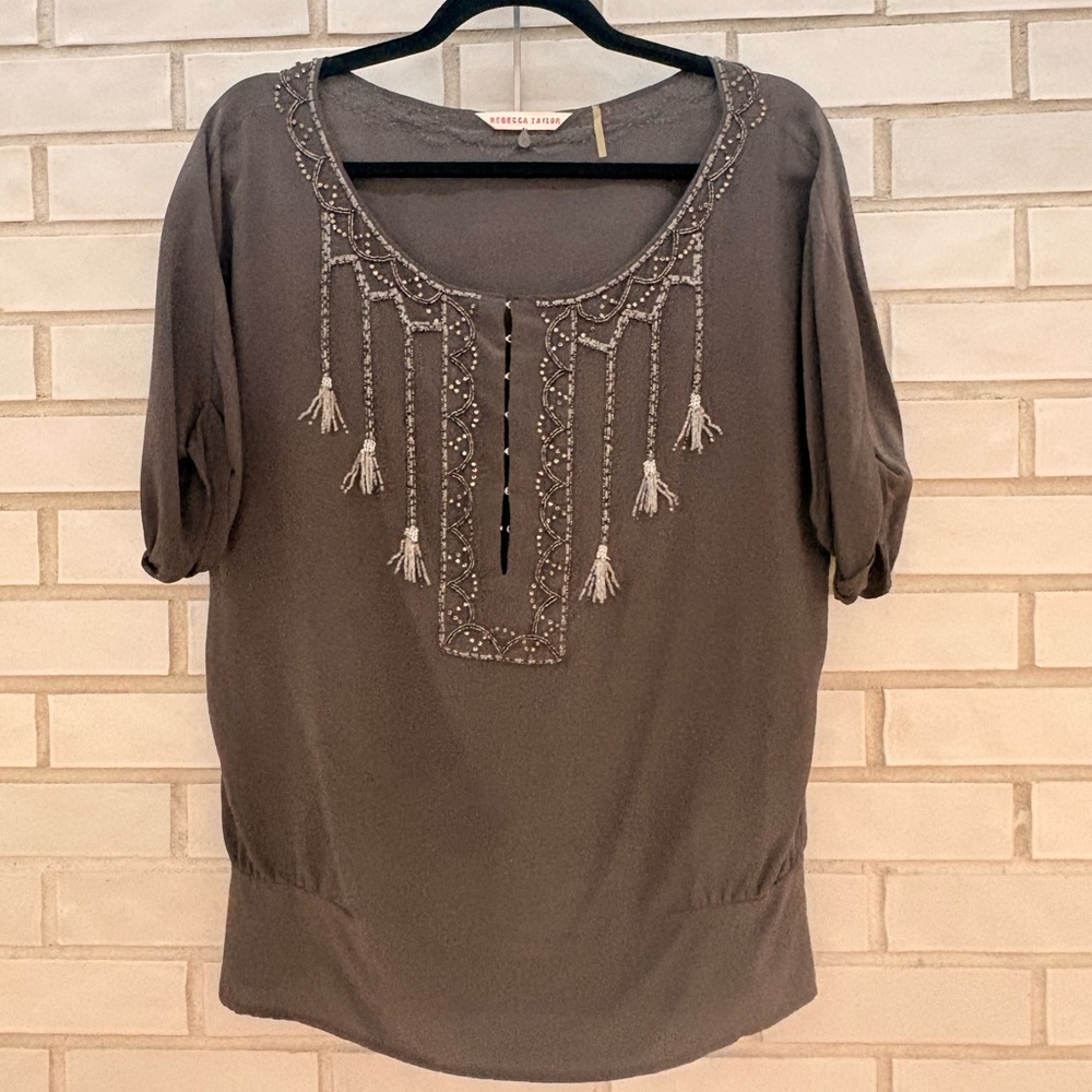 Rebecca Taylor Beaded Blouse